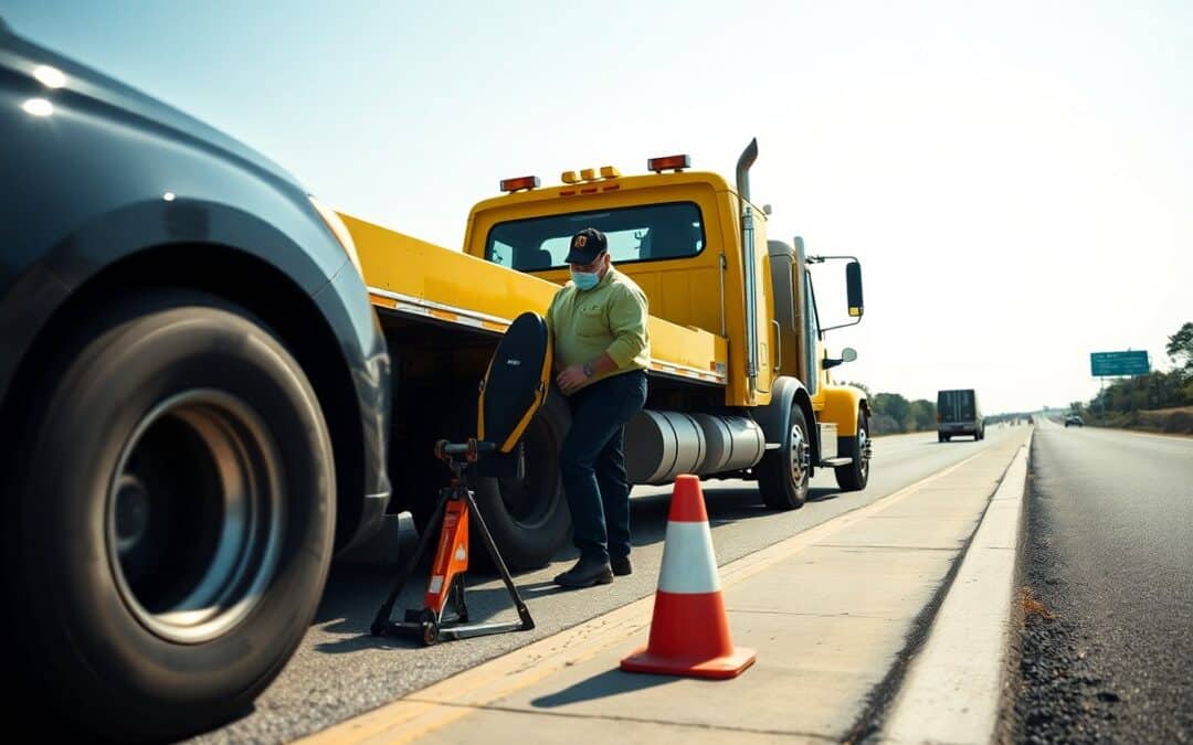 Can a tow truck change a tire in Frisco TX