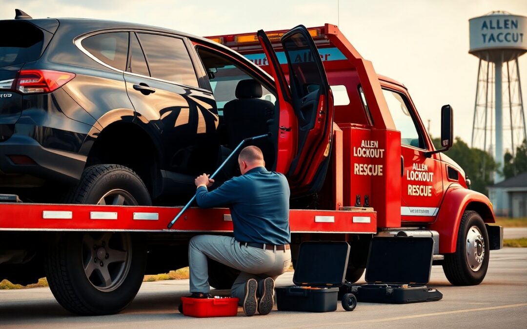 Can a tow truck unlock my car in Allen TX