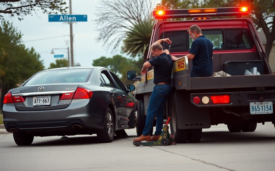 Do tow trucks handle flat tires in Allen TX