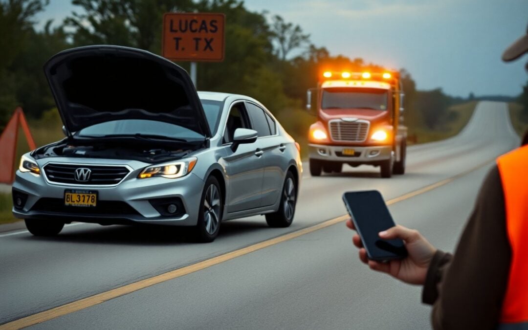 What should I do if my car breaks down in Lucas TX