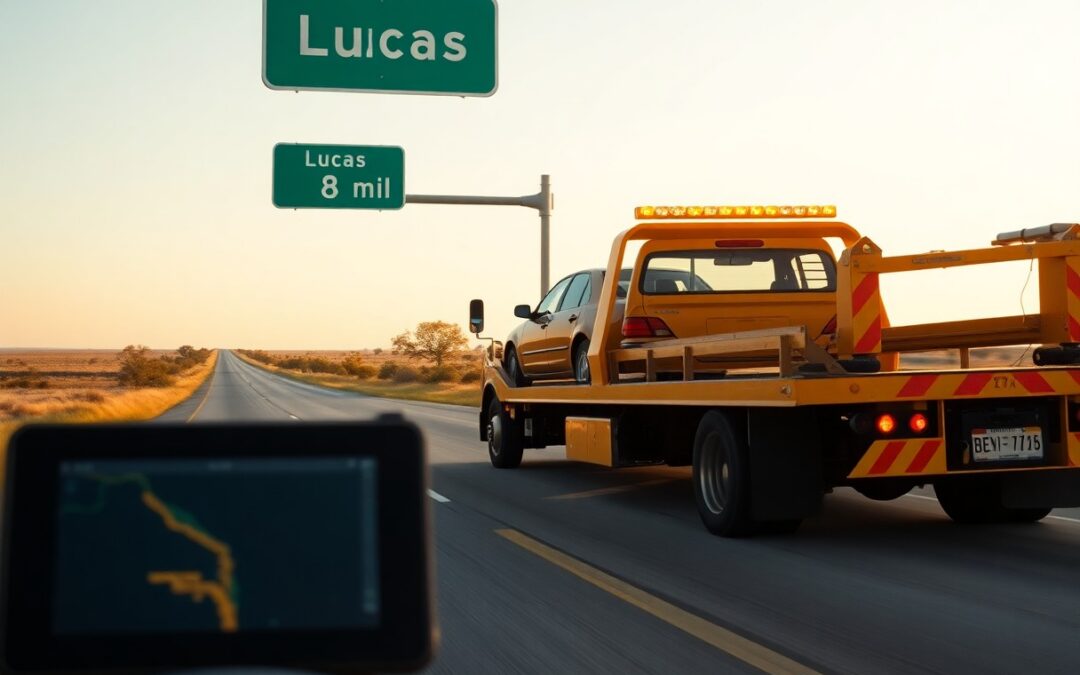 How quickly can a tow truck reach Lucas TX