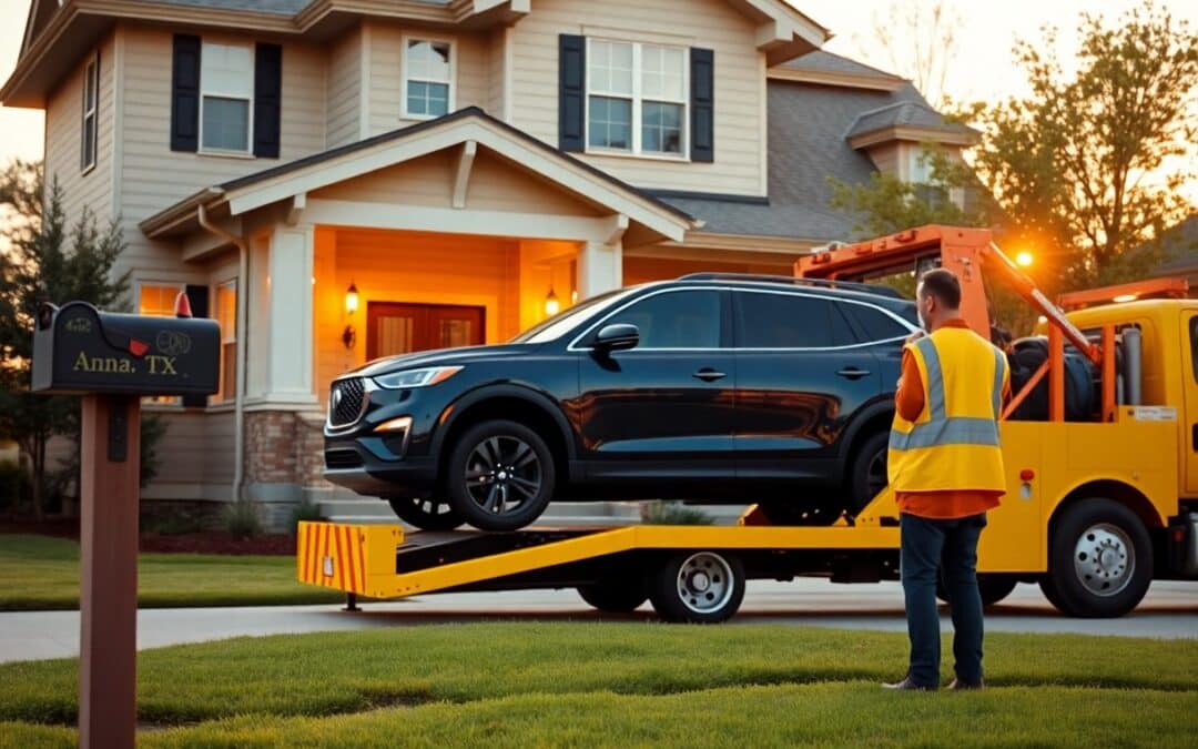 Can a tow truck tow my car to my home in Anna TX